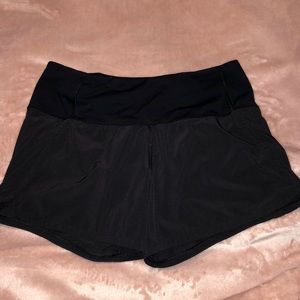 Black size 2 Lululemon athletic shorts